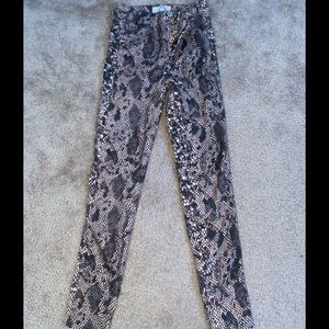 We the free snakeskin jeans